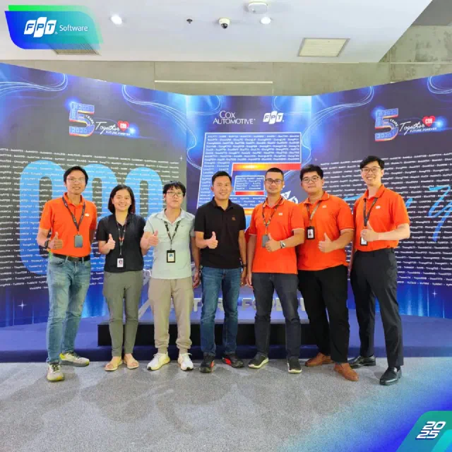 Automotive client hackathon team photo